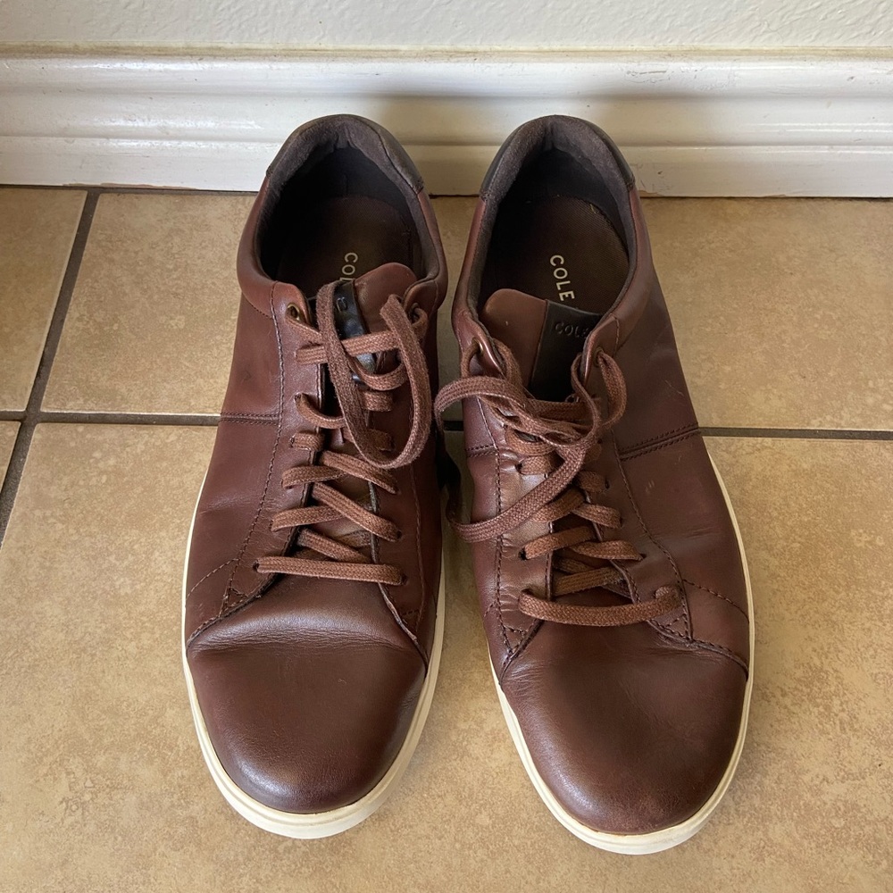 Cole Haan Men's  Brown Leather Sneakers. Size 11 M